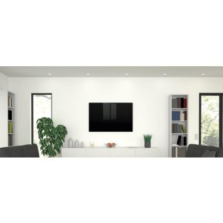 Infrarotheizung Black Glass 900 Watt | 100 x 80 cm | 14-23 m²